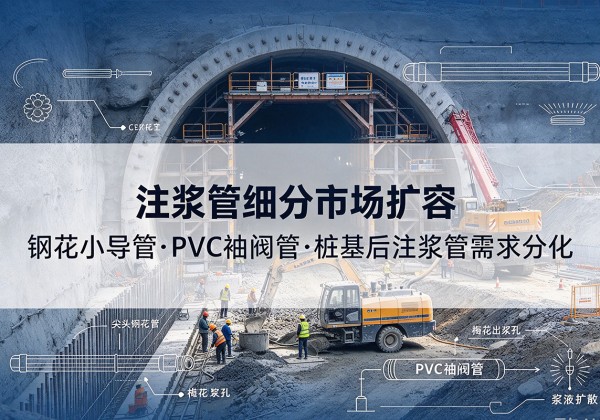 清徐注浆管细分市场扩容，隧道钢花小导管、PVC 袖阀管、桩基后注浆管需求分化